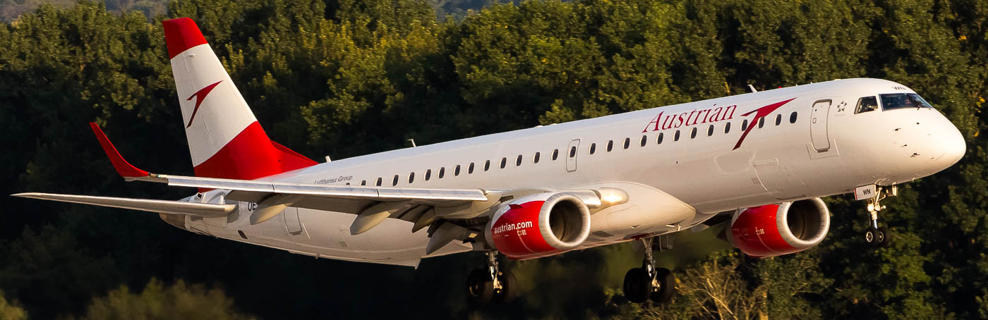 OE-LWN - Austrian Airlines Embraer 195