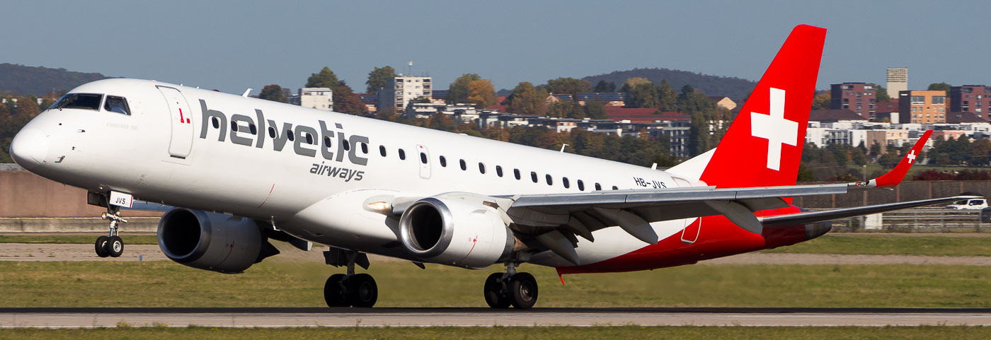 HB-JVS - Helvetic Airways Embraer 190