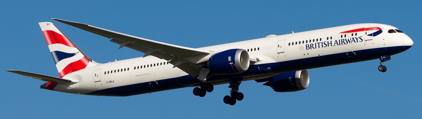 G-ZBLA - British Airways Boeing 787-10