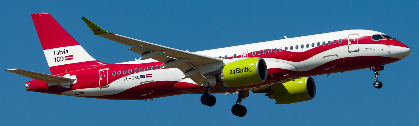 YL-CSL - airBaltic Bombardier CS300