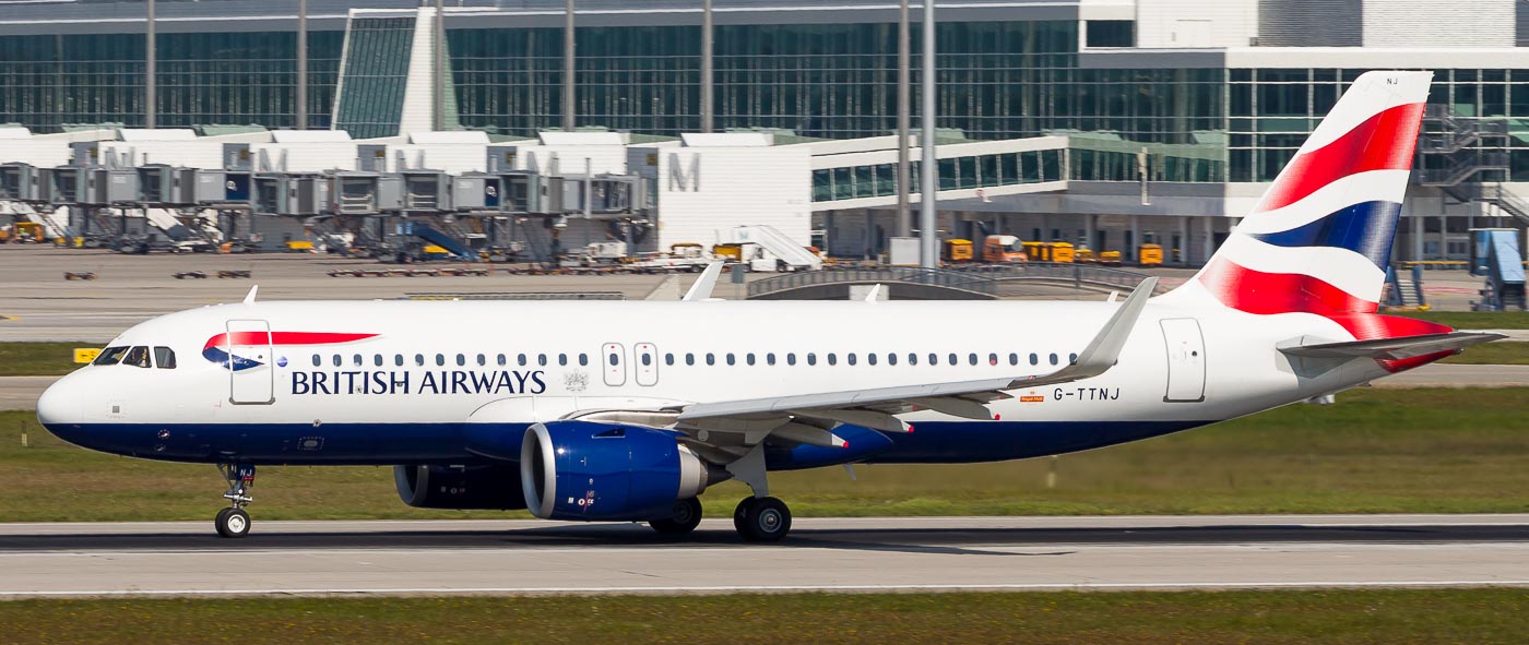 G-TTNJ - British Airways Airbus A320