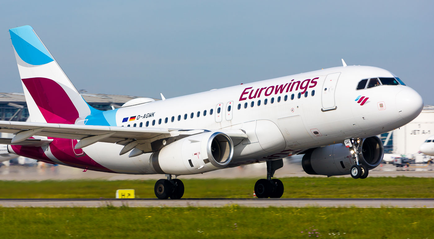D-AGWK - Eurowings Airbus A319
