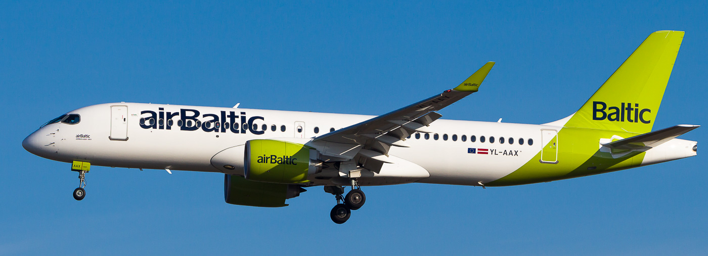 YL-AAX - airBaltic Bombardier CS300