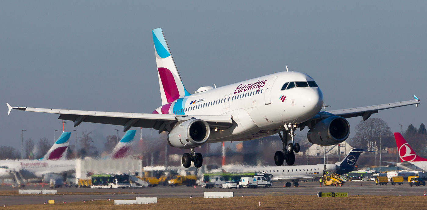 D-AGWY - Eurowings Airbus A319