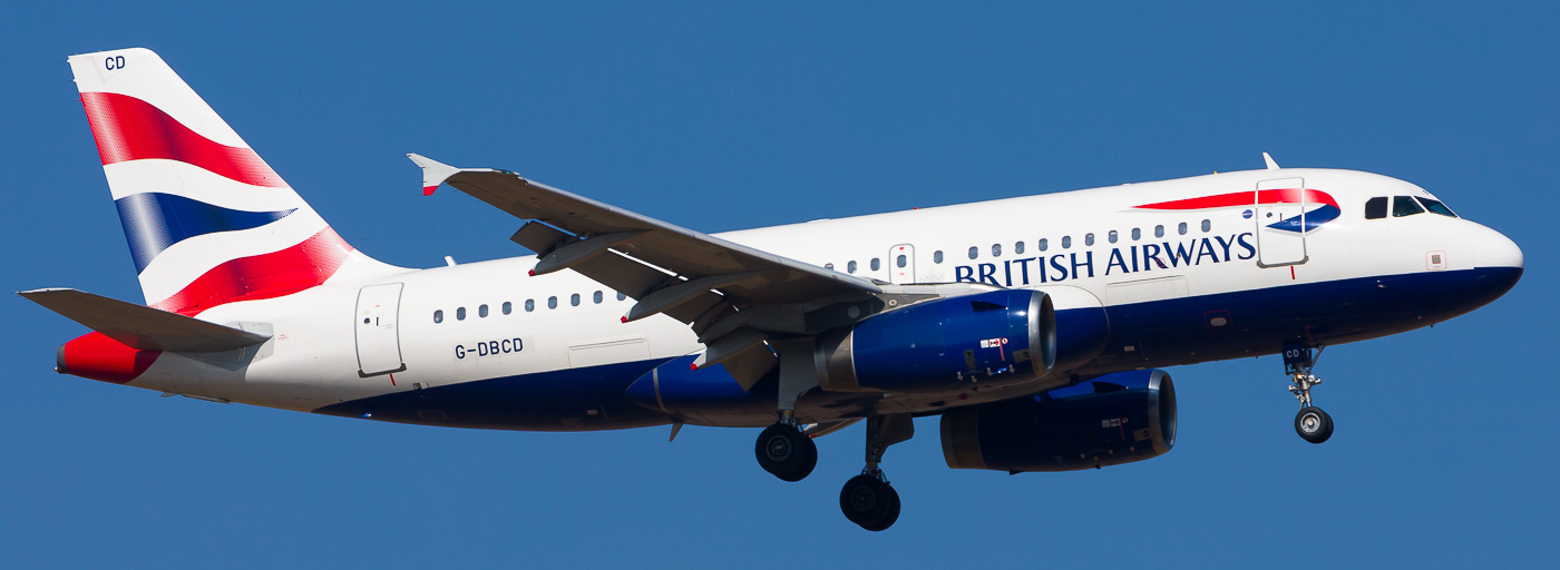 G-DBCD - British Airways Airbus A319