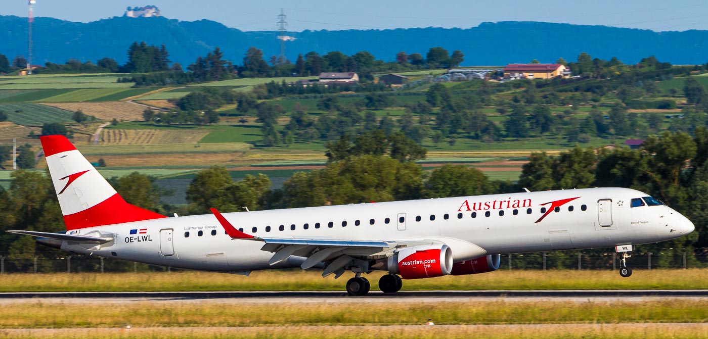 OE-LWL - Austrian Airlines Embraer 195