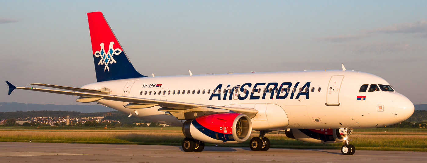 YU-APM - Air Serbia Airbus A319