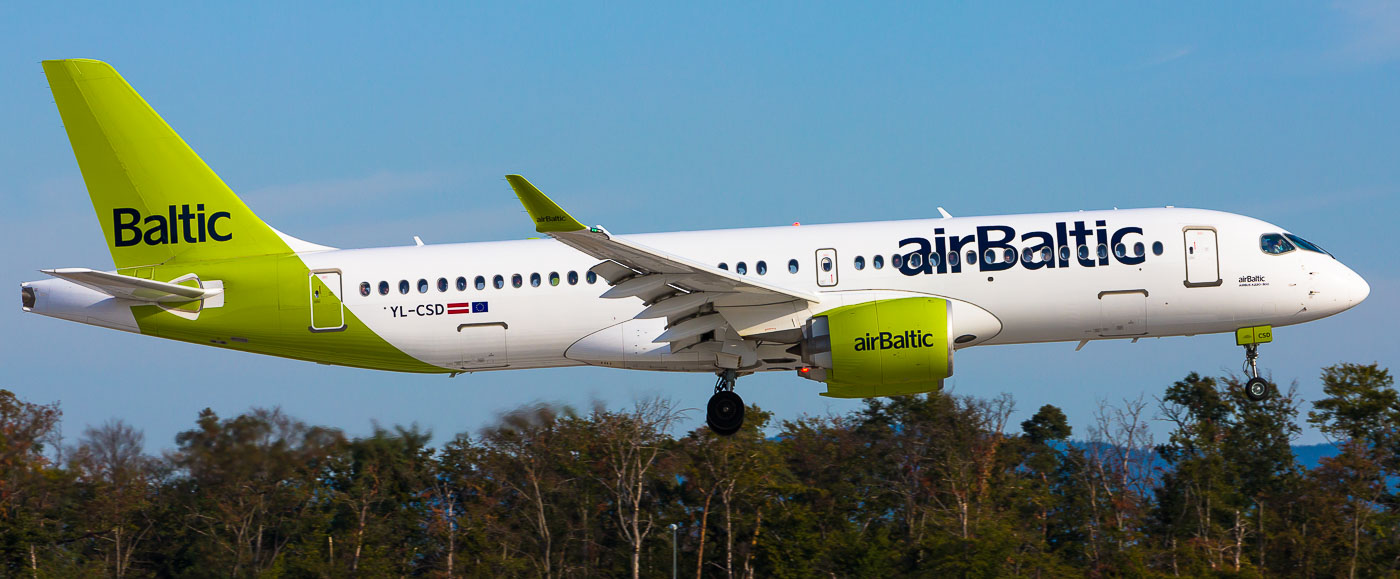 YL-CSD - airBaltic Bombardier CS300