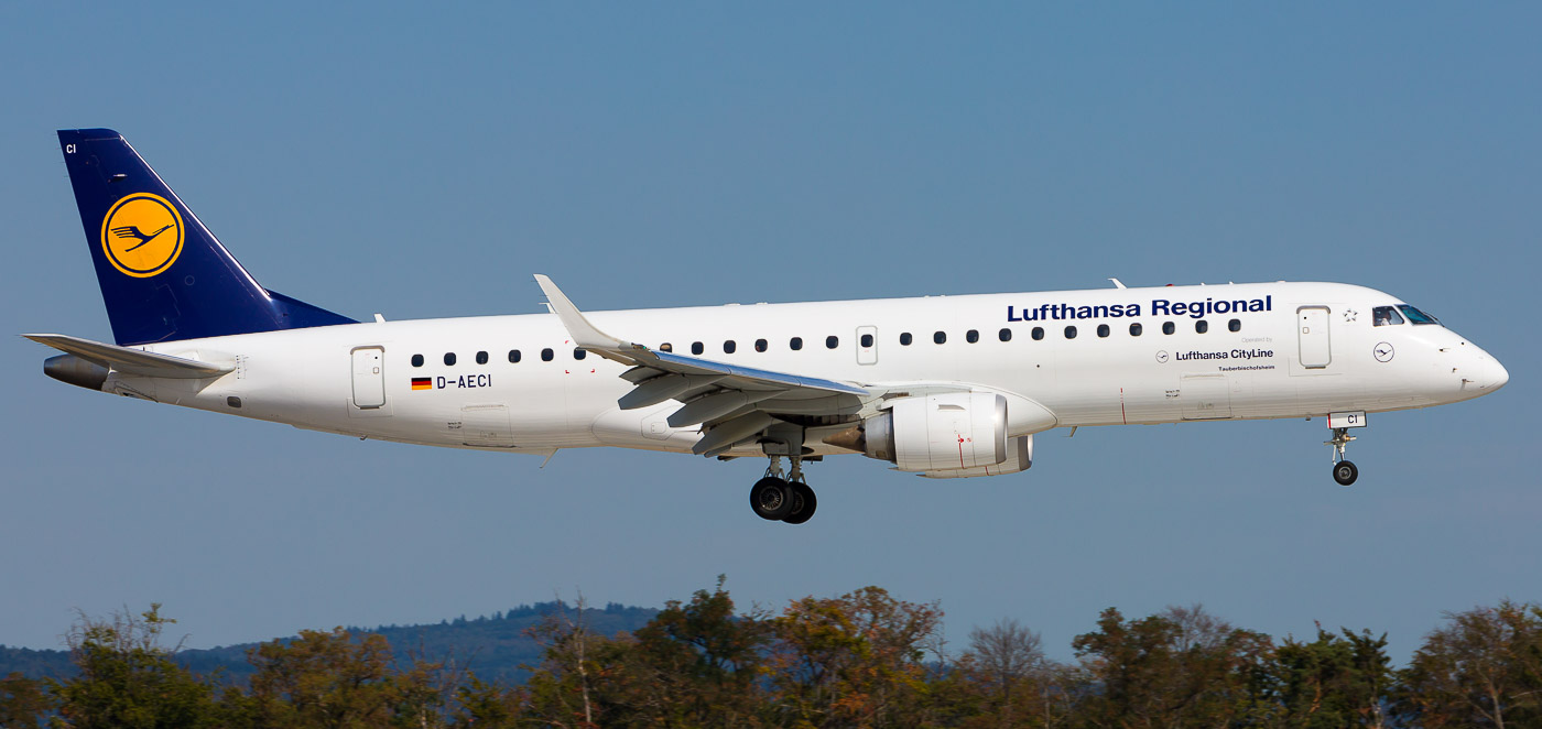 D-AECI - Lufthansa CityLine Embraer 190