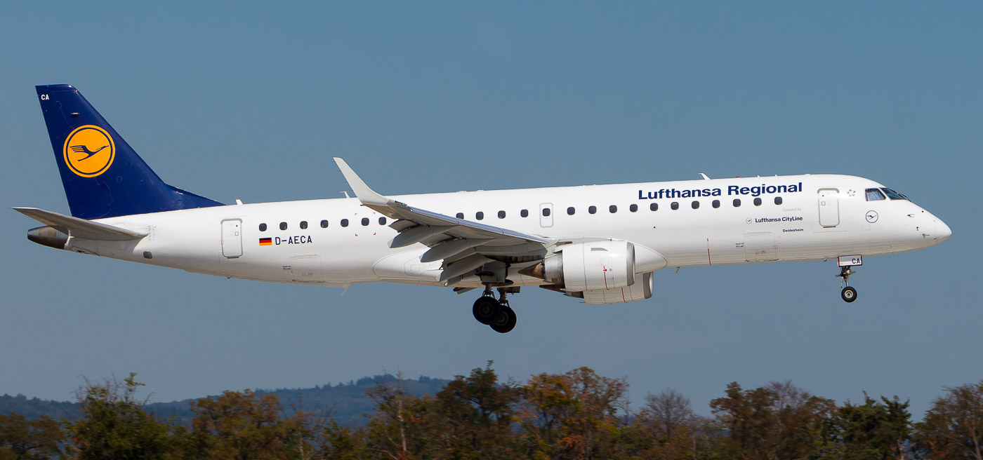D-AECA - Lufthansa CityLine Embraer 190