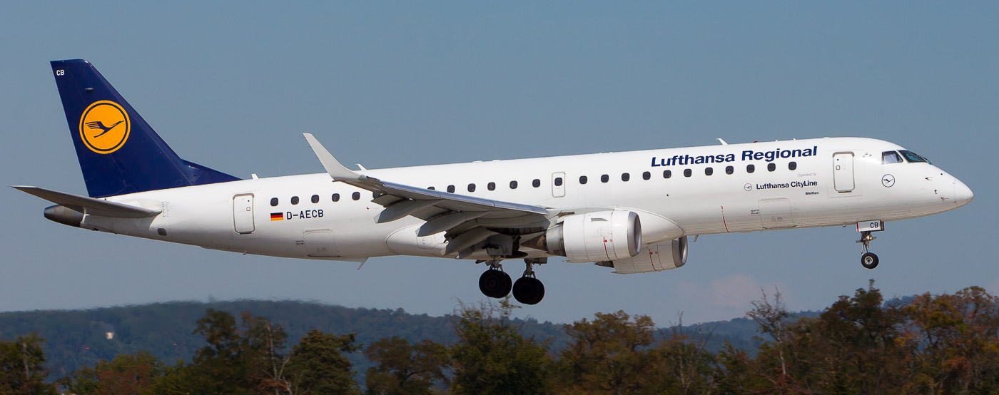 D-AECB - Lufthansa CityLine Embraer 190