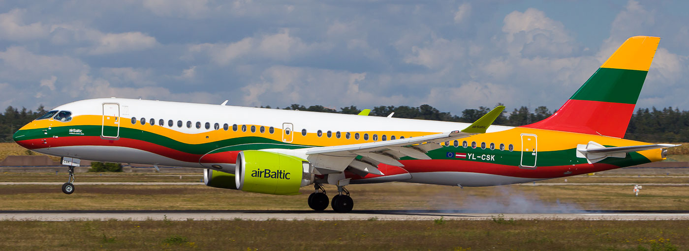 YL-CSK - airBaltic Bombardier CS300