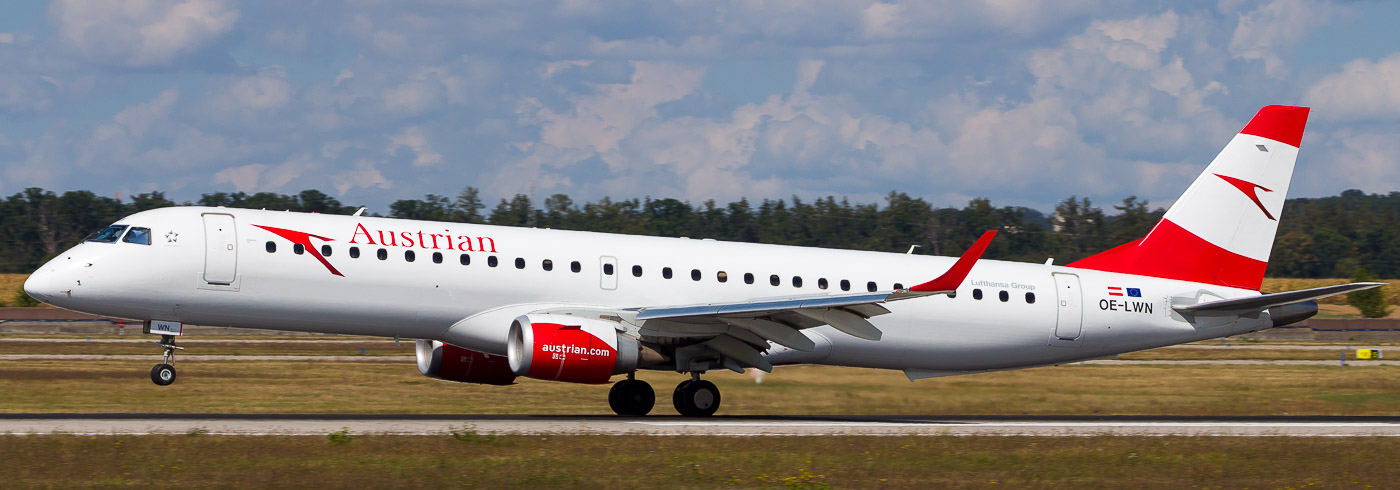 OE-LWN - Austrian Airlines Embraer 195