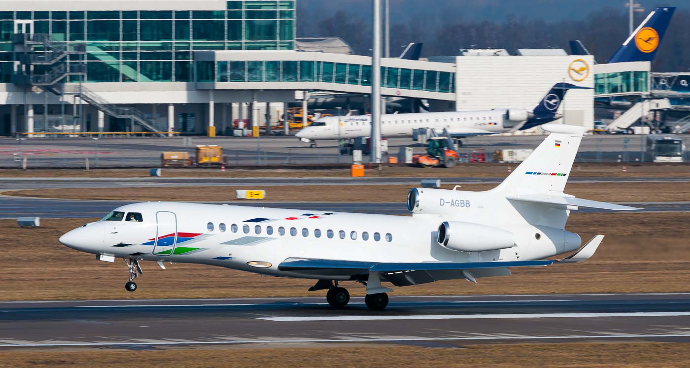 D-AGBB - Volkswagen Air Service Dassault Falcon (3)