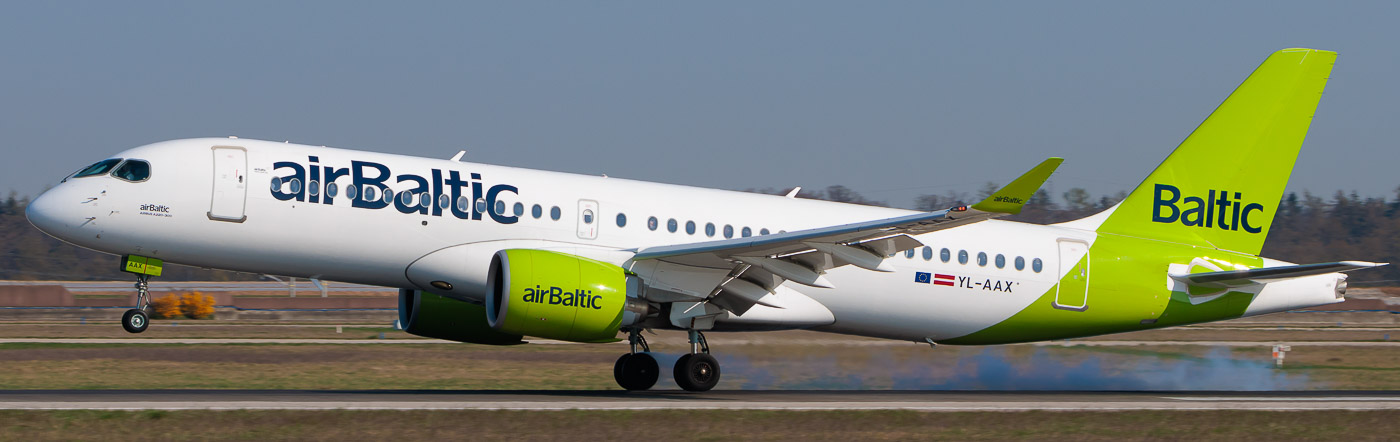 YL-AAX - airBaltic Bombardier CS300