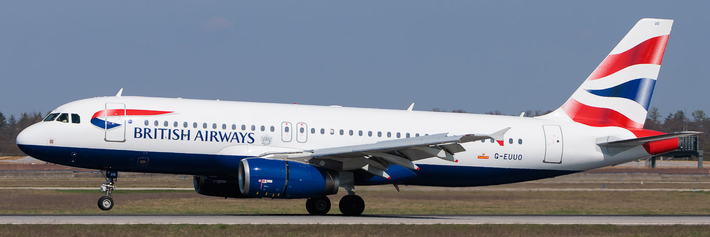 G-EUUO - British Airways Airbus A320