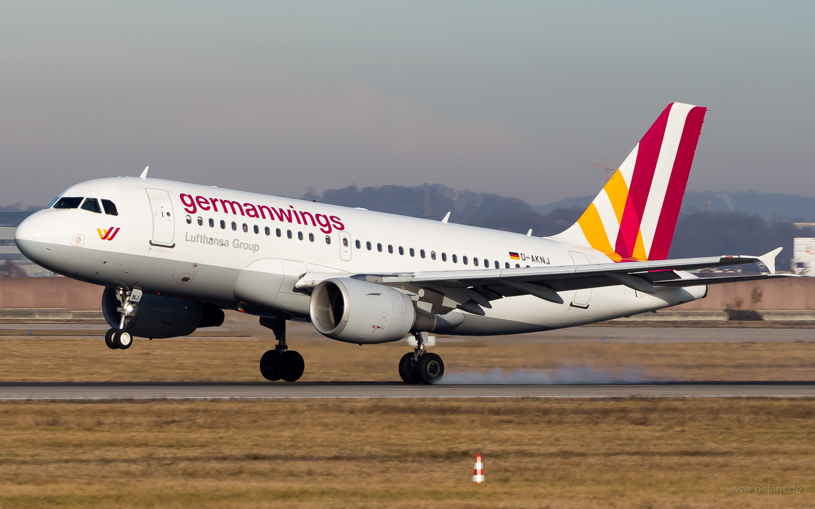 D-AKNJ Germanwings Airbus A319-112 in Stuttgart / STR