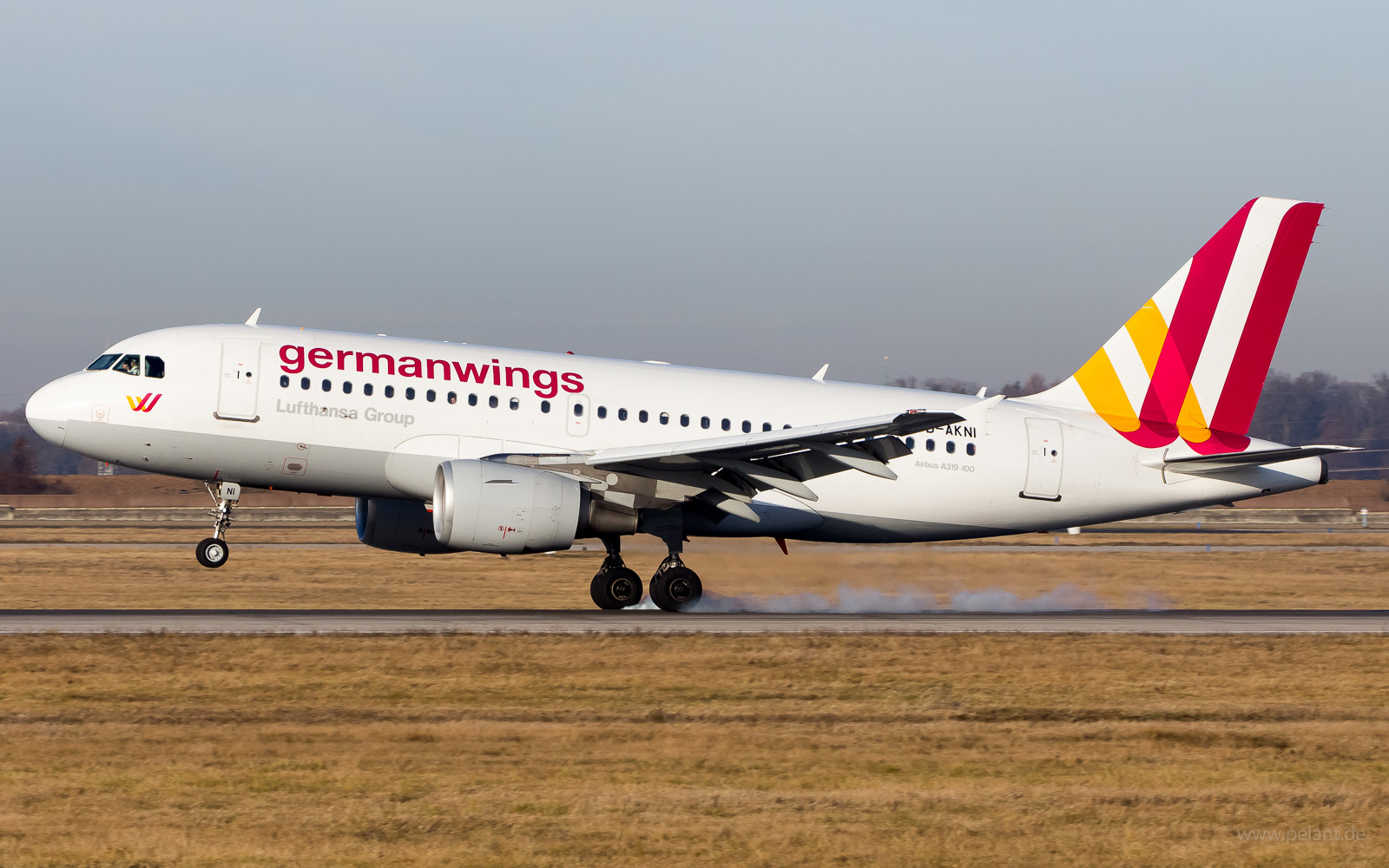 D-AKNI Germanwings Airbus A319-112 in Stuttgart / STR