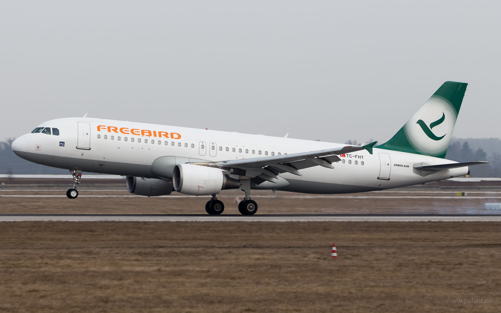 TC-FHY Freebird Airlines Airbus A320-214 in Stuttgart / STR