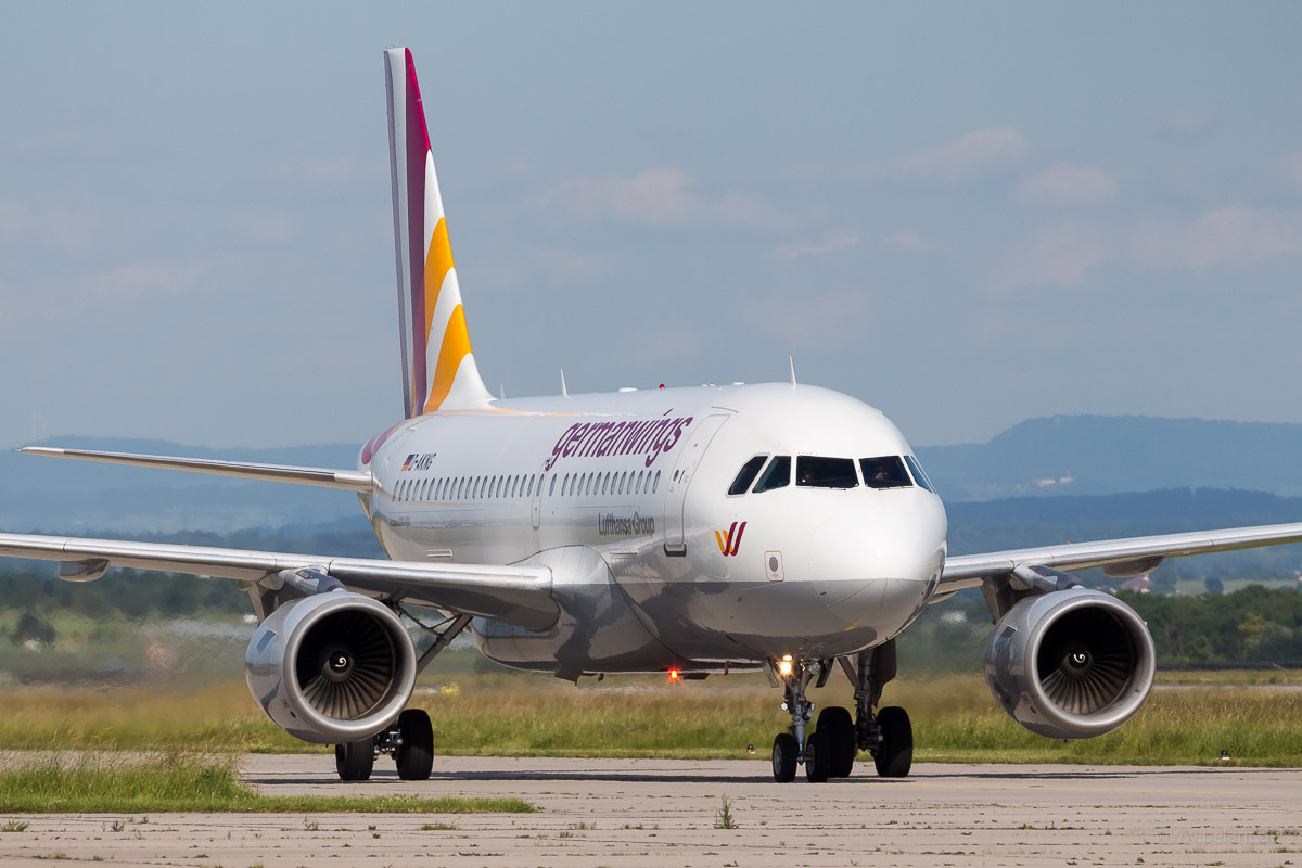 D-AKNG Germanwings Airbus A319-112 in Stuttgart / STR