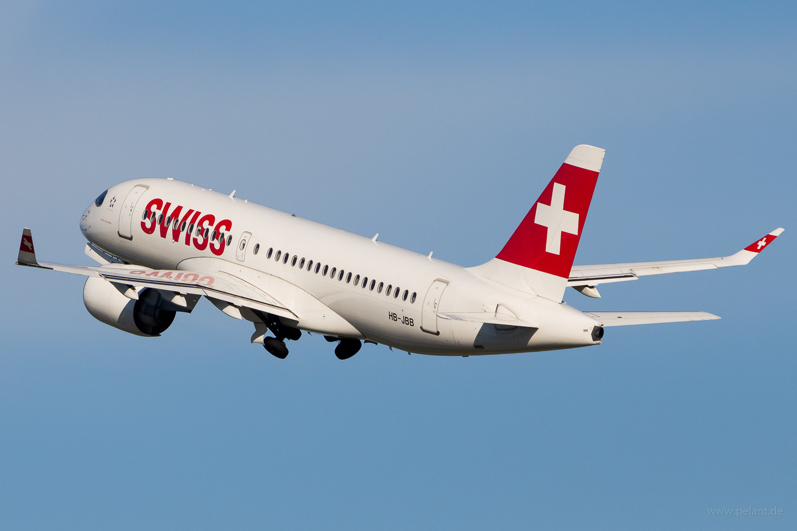 HB-JBB Swiss European Air Lines Bombardier CS100 in Stuttgart / STR