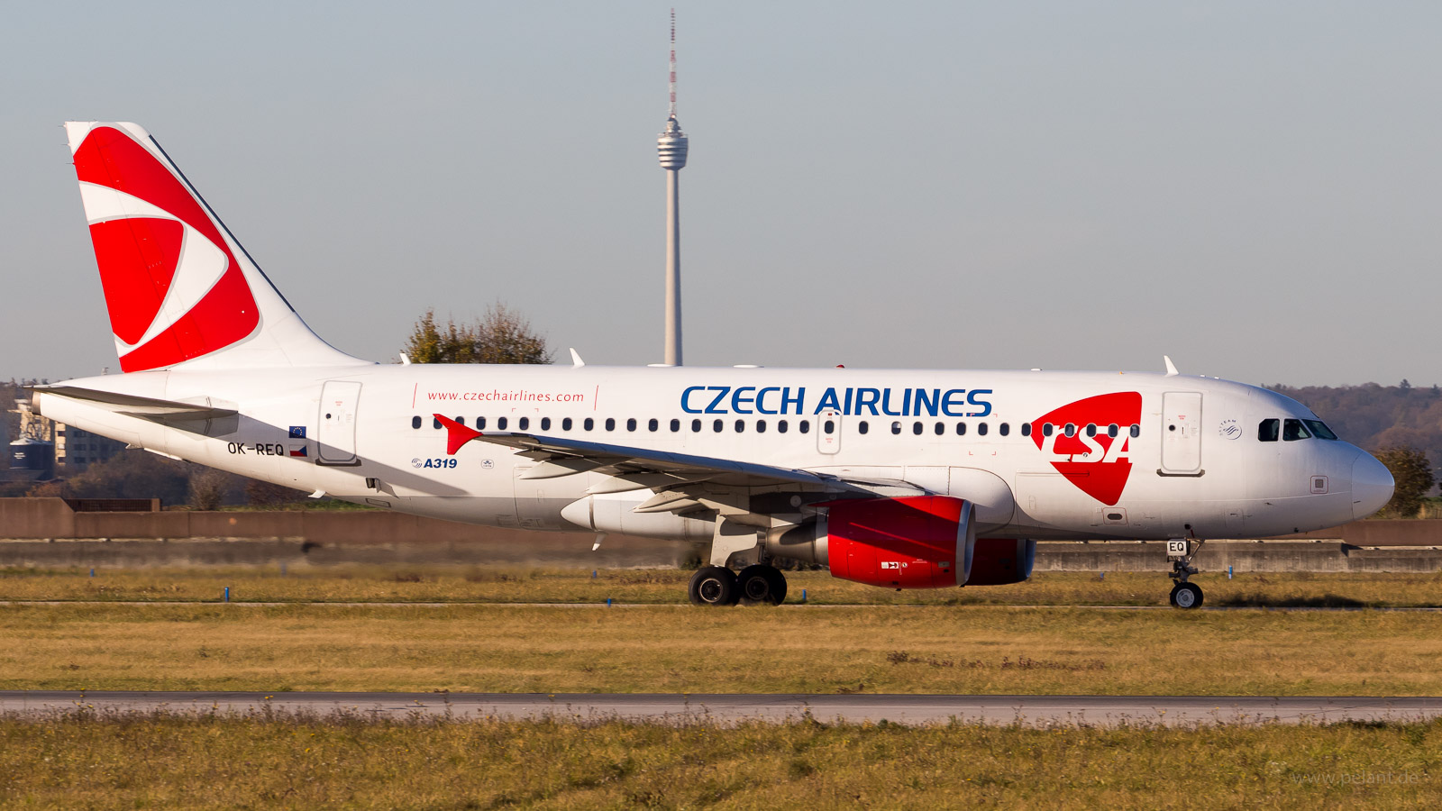 OK-REQ Czech Airlines Airbus A319-112 in Stuttgart / STR