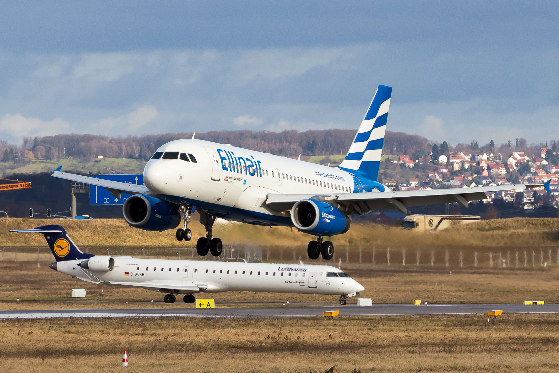 SX-EMM Ellinair Airbus A319-132 in Stuttgart / STR