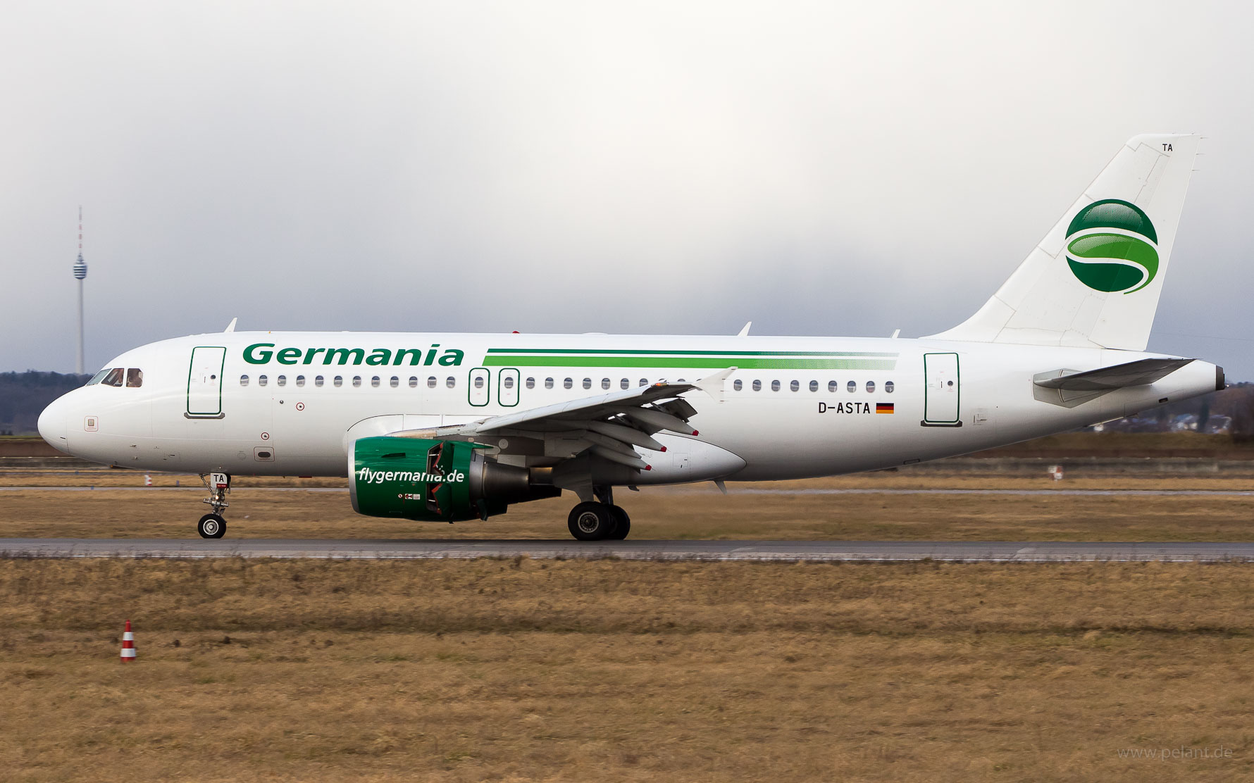 D-ASTA Germania Airbus A319-112 in Stuttgart / STR
