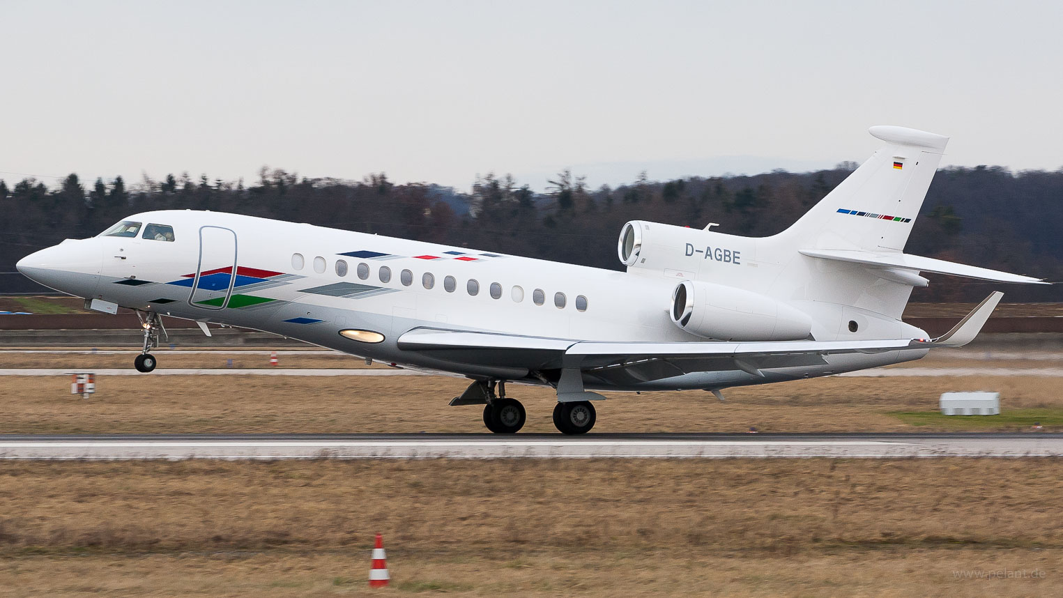 D-AGBE Volkswagen Air Service Dassault Falcon (3) in Stuttgart / STR