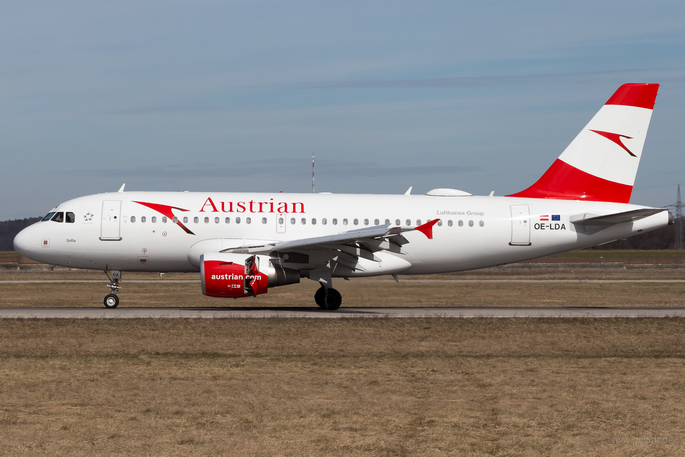 OE-LDA Austrian Airlines Airbus A319-112 in Stuttgart / STR