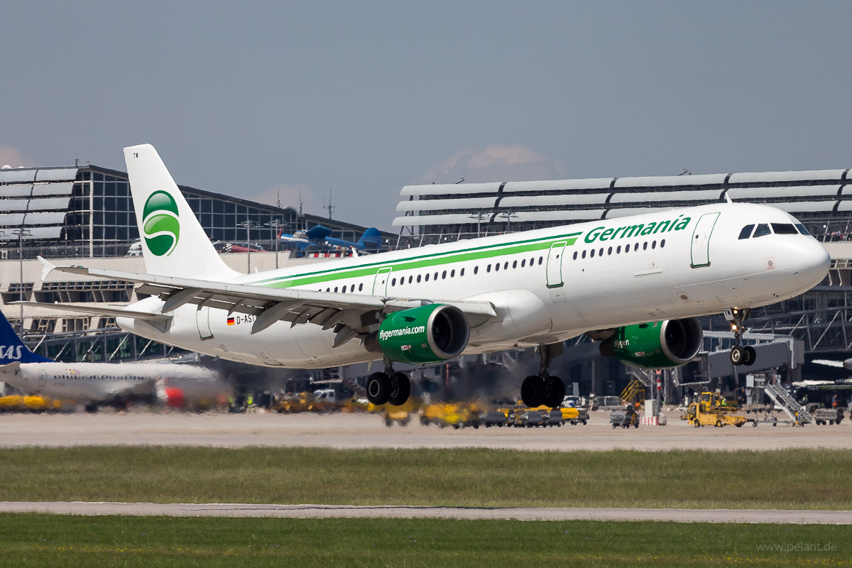 D-ASTW Germania Airbus A321-211 in Stuttgart / STR