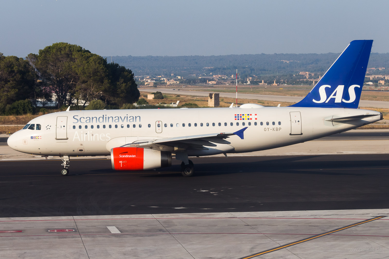 OY-KBP SAS Airbus A319-132 in Palma de Mallorca / PMI