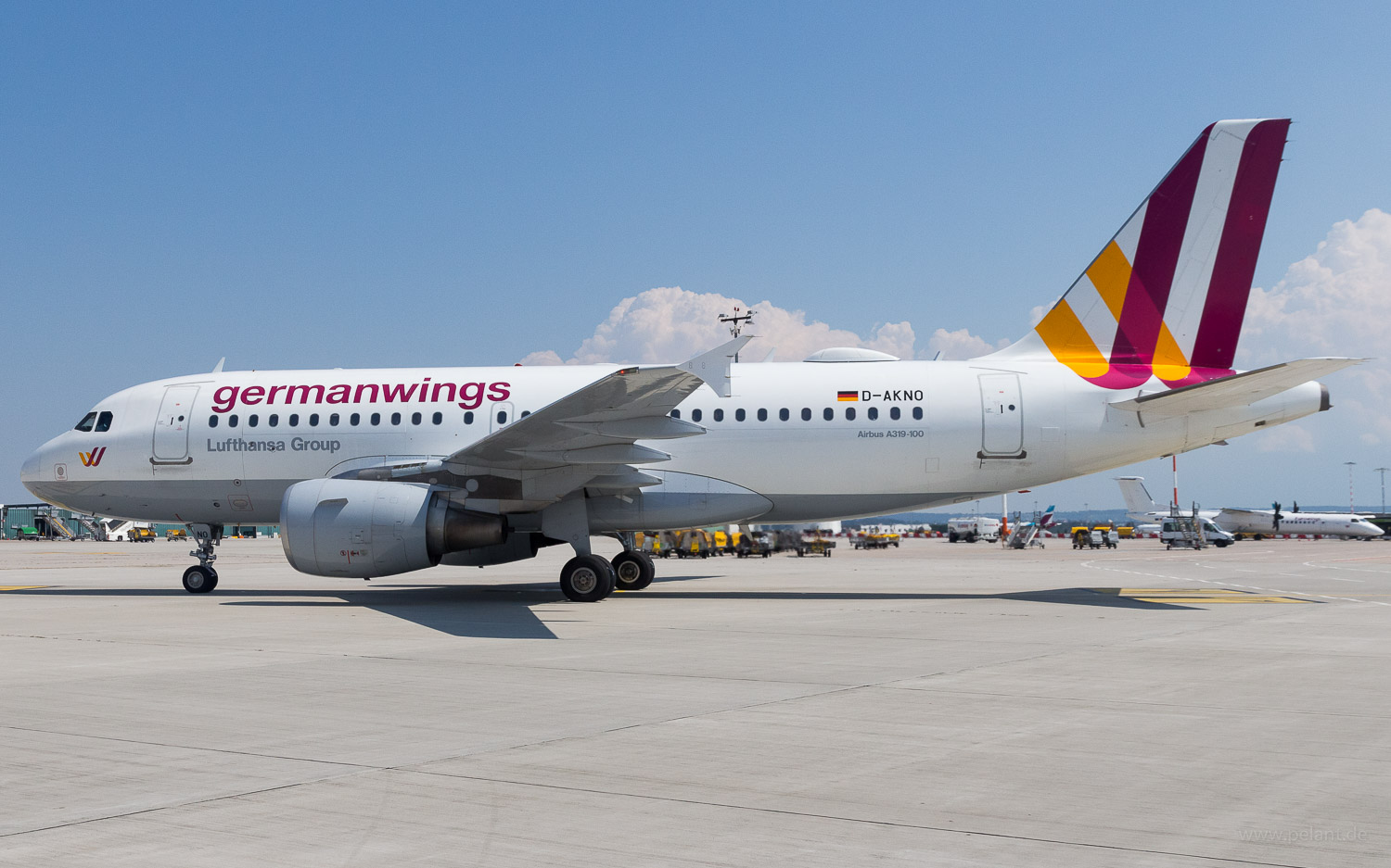 D-AKNO Germanwings Airbus A319-112 in Stuttgart / STR