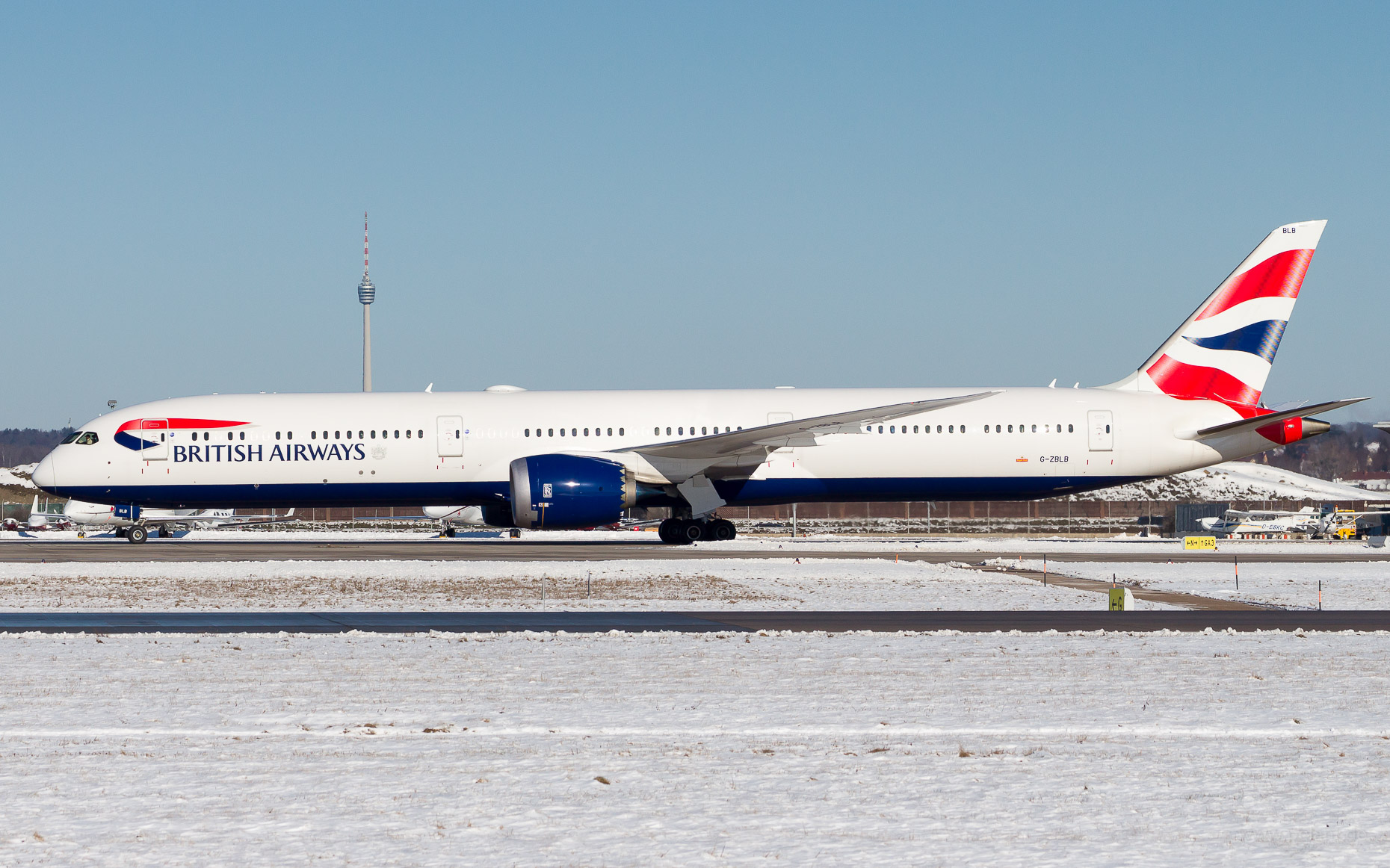 G-ZBLB British Airways Boeing 787-10 in Stuttgart / STR