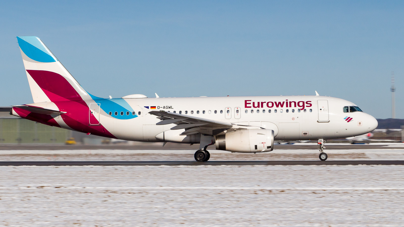 D-AGWL Eurowings Airbus A319-132 in Stuttgart / STR