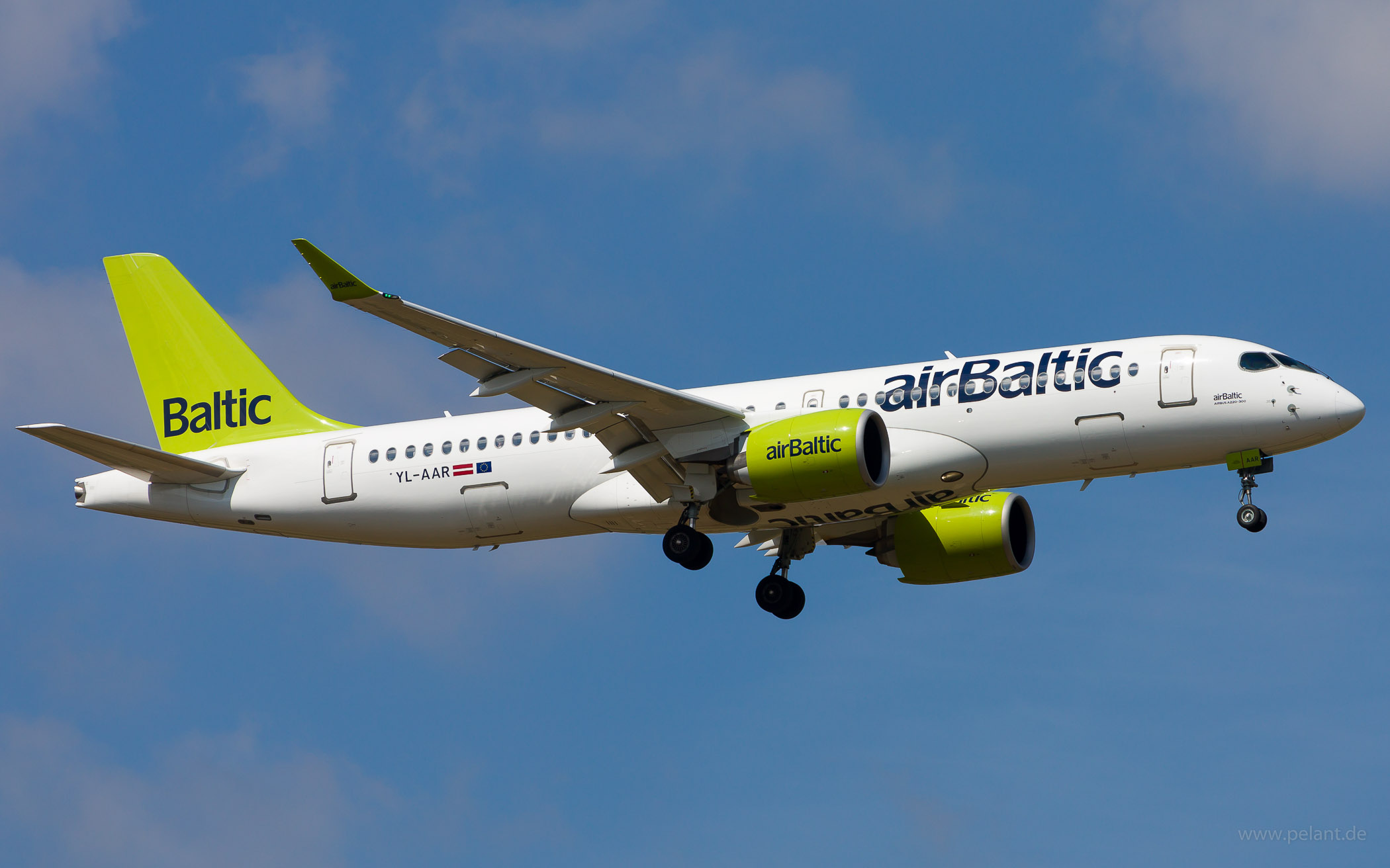 YL-AAR airBaltic Airbus A220-300 in Stuttgart / STR