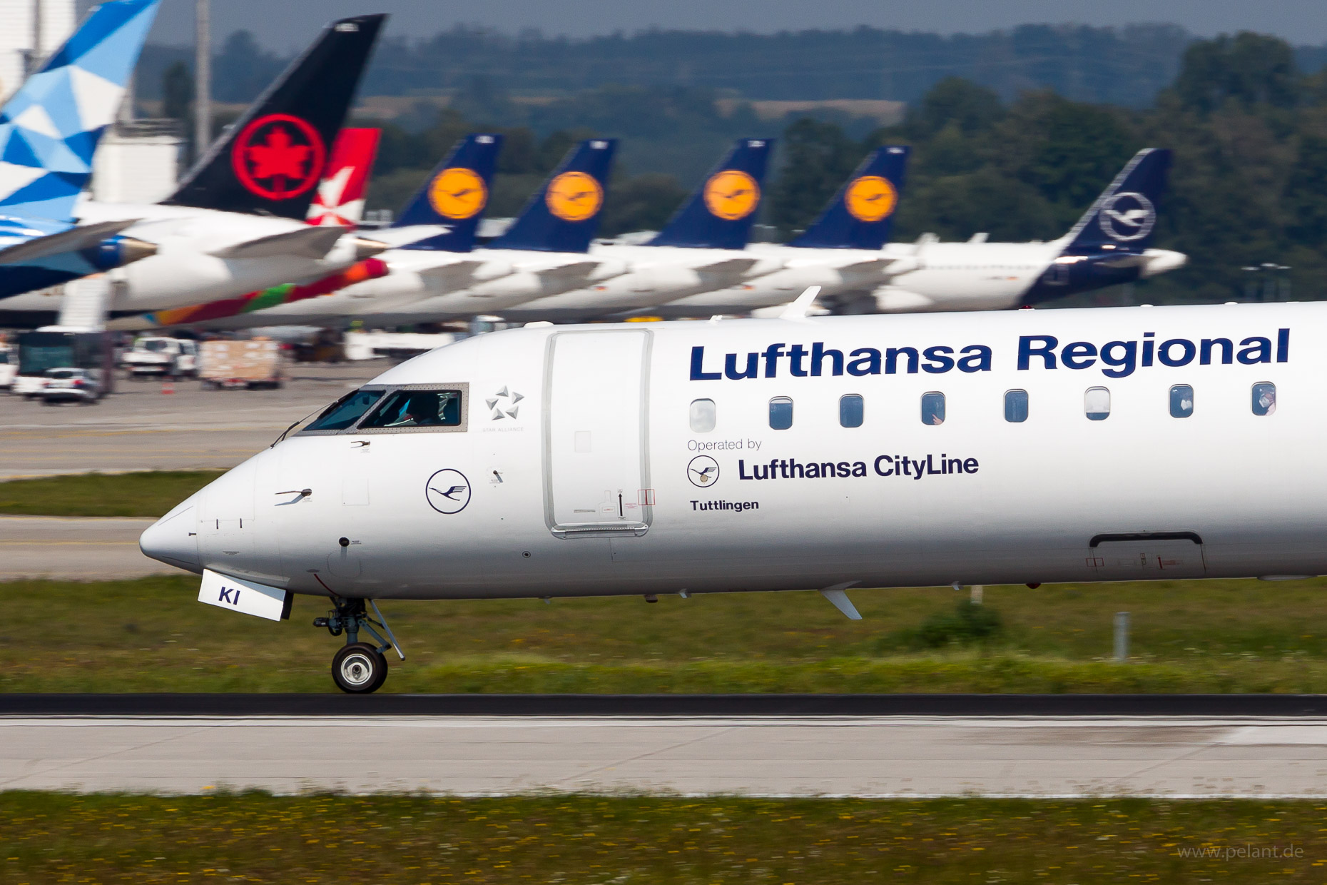 D-ACKI Lufthansa CityLine Bombardier CRJ900 in Mnchen / MUC