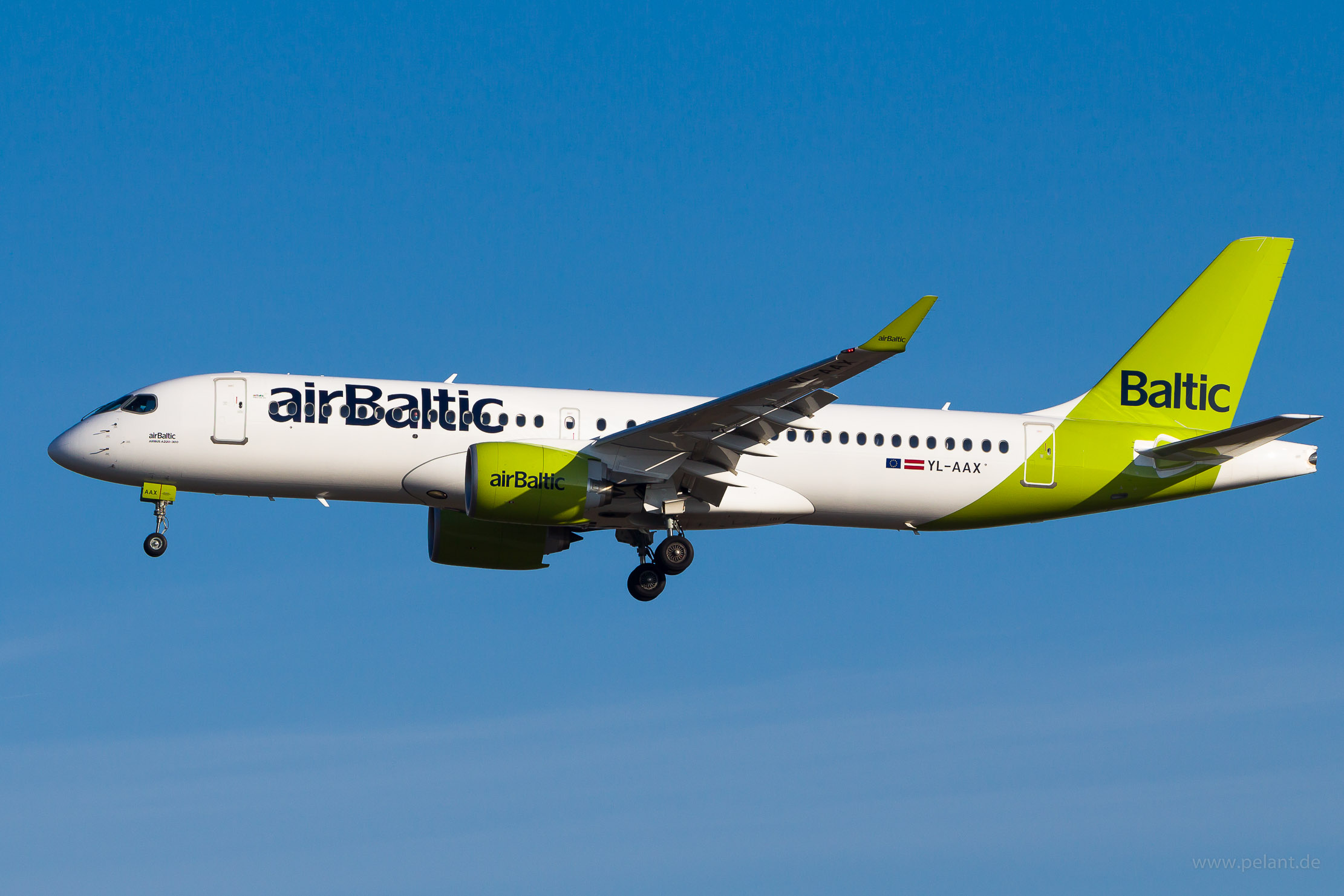 YL-AAX airBaltic Airbus A220-300 in Frankfurt / FRA
