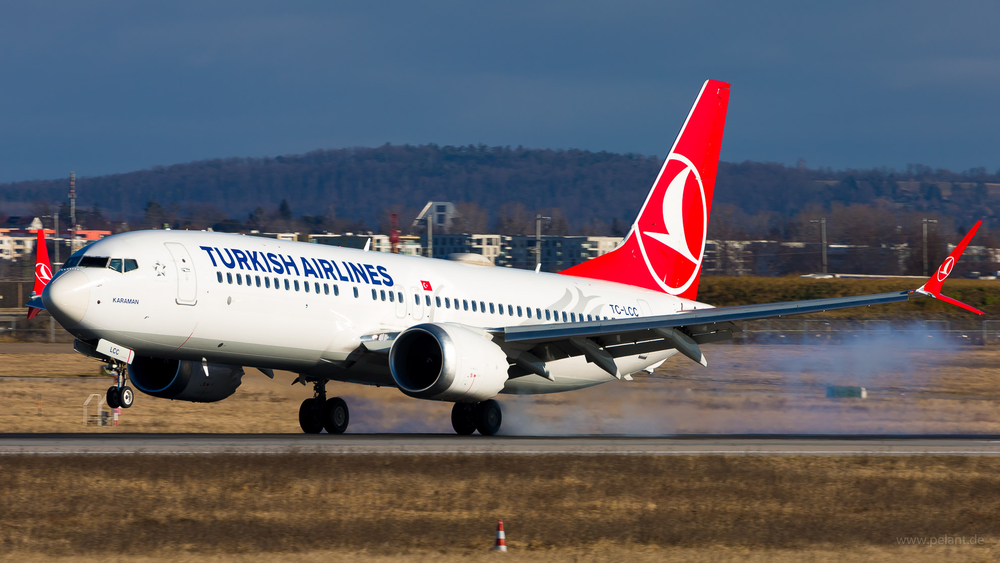 TC-LCC Turkish Airlines Boeing 737 MAX 8 in Stuttgart / STR