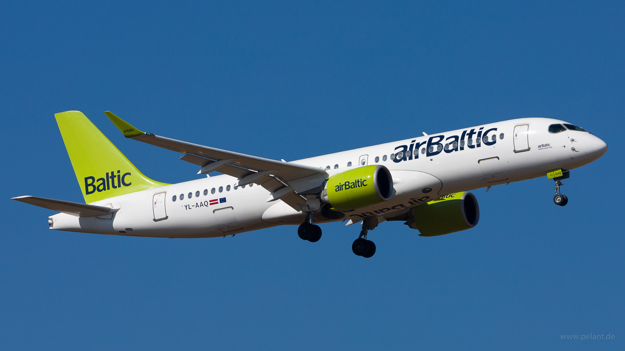 YL-AAQ airBaltic Airbus A220-300 in Stuttgart / STR