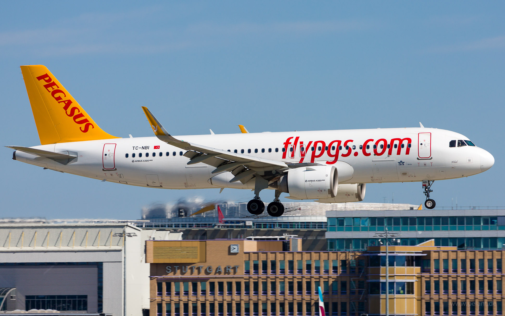 TC-NBI Pegasus Airlines Airbus A320-251N in Stuttgart / STR