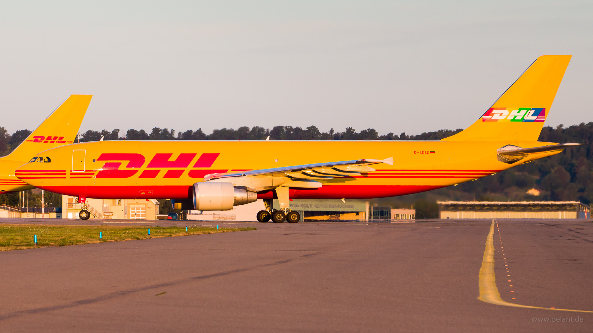 D-AEAG DHL op. by EAT Airbus A300B4-622RF in Stuttgart / STR (Delivered with Pride Livery)