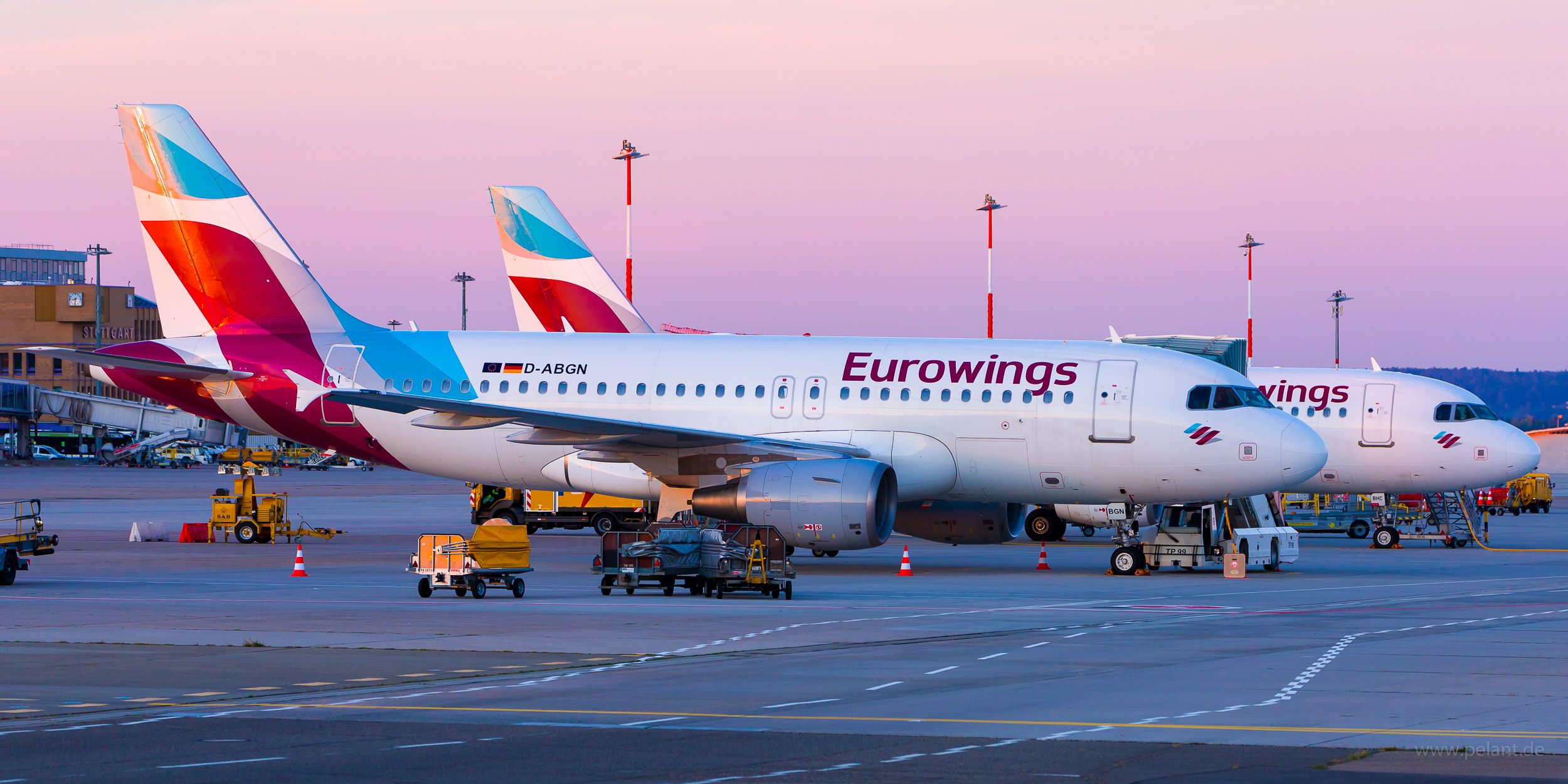 D-ABGN Eurowings Airbus A319-112 in Stuttgart / STR