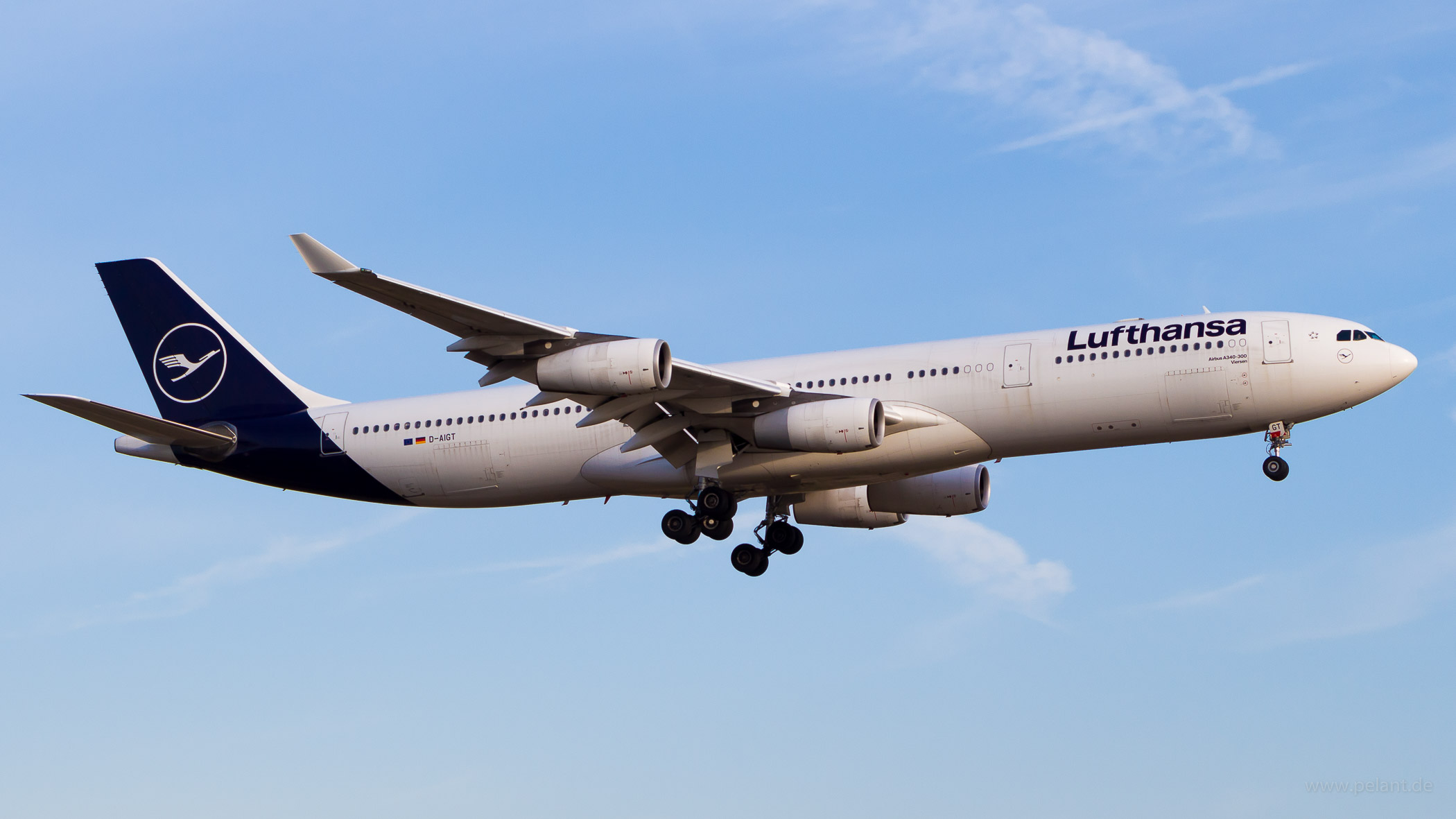 D-AIGT Lufthansa Airbus A340-313 in Frankfurt / FRA
