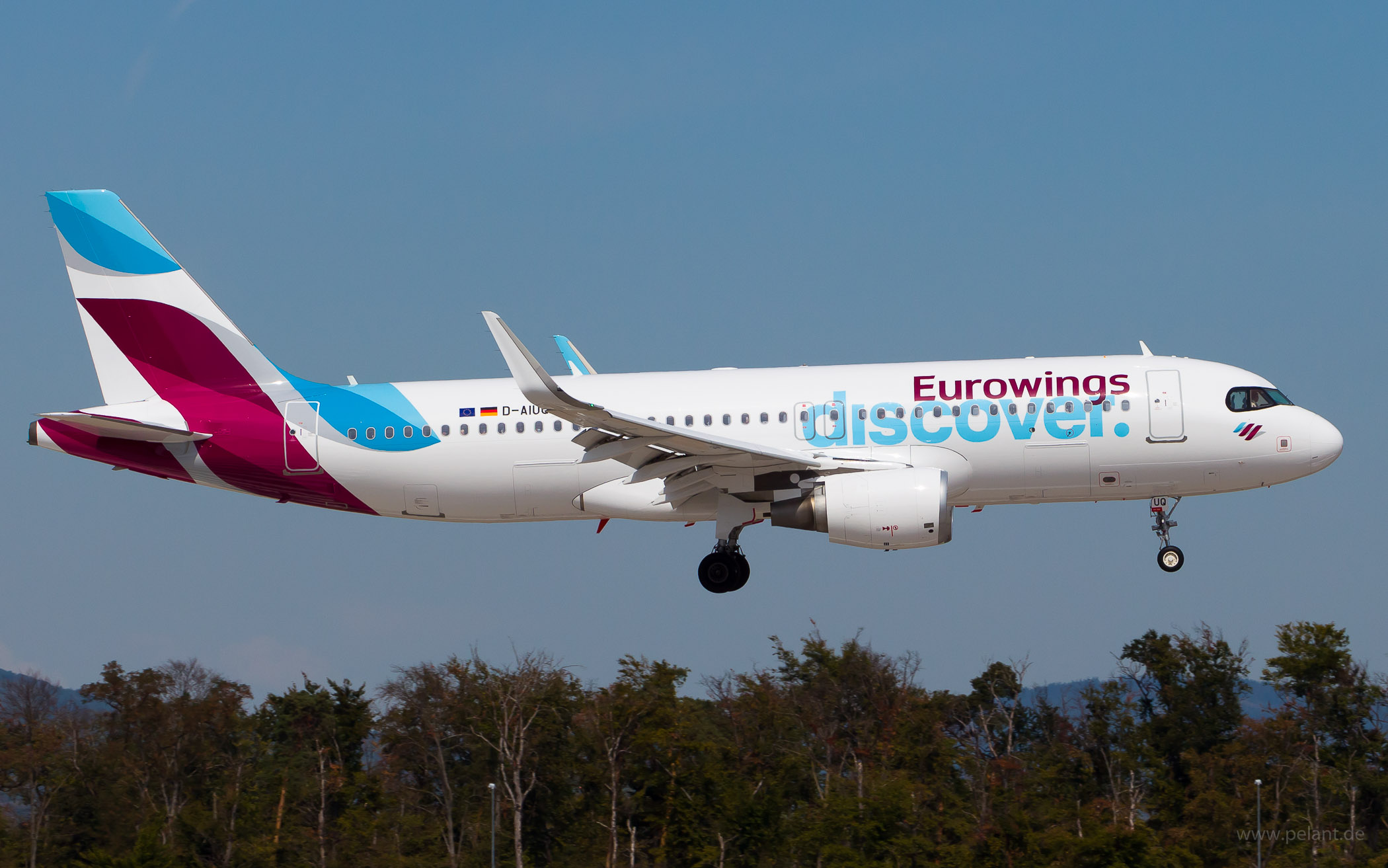 D-AIUQ Eurowings Discover Airbus A320-214 in Frankfurt / FRA