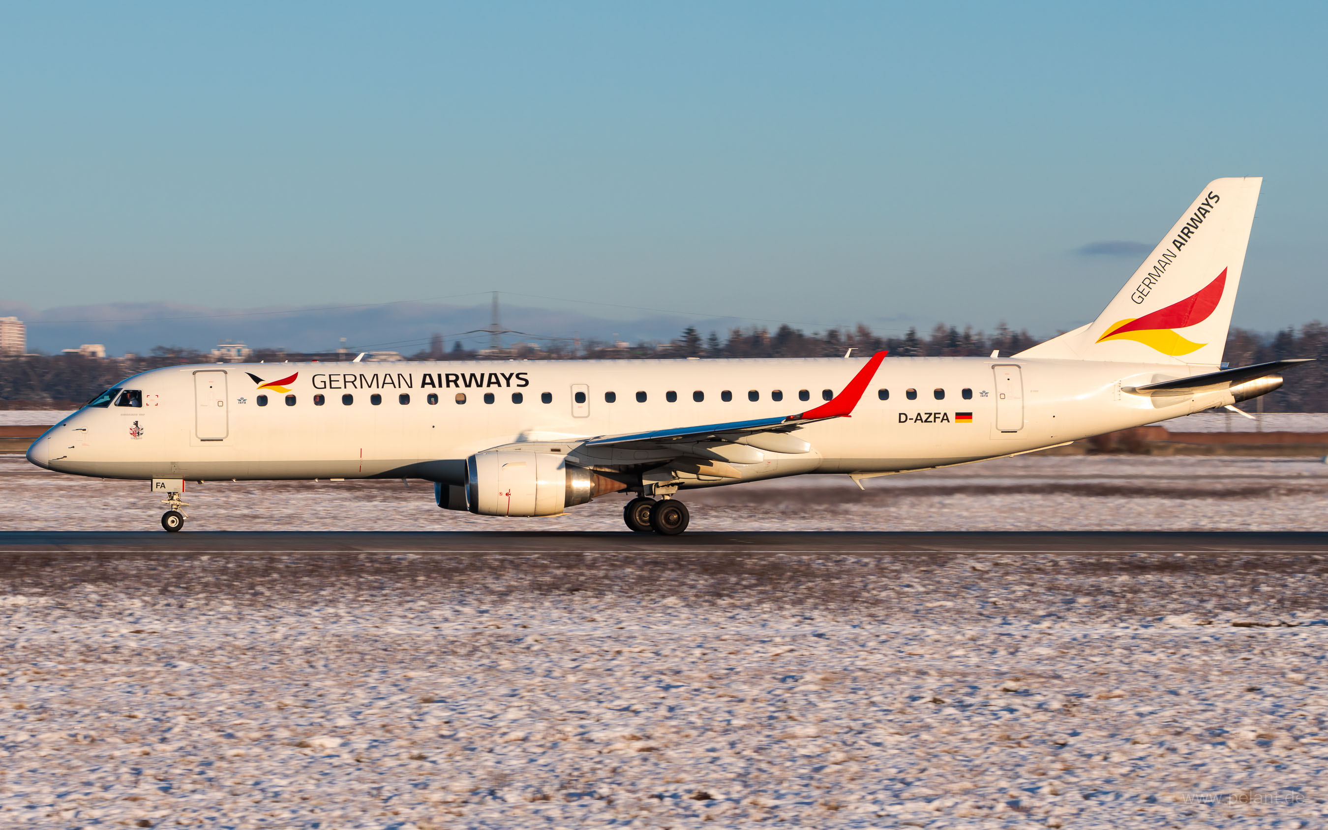 D-AZFA German Airways Embraer 190 in Stuttgart / STR