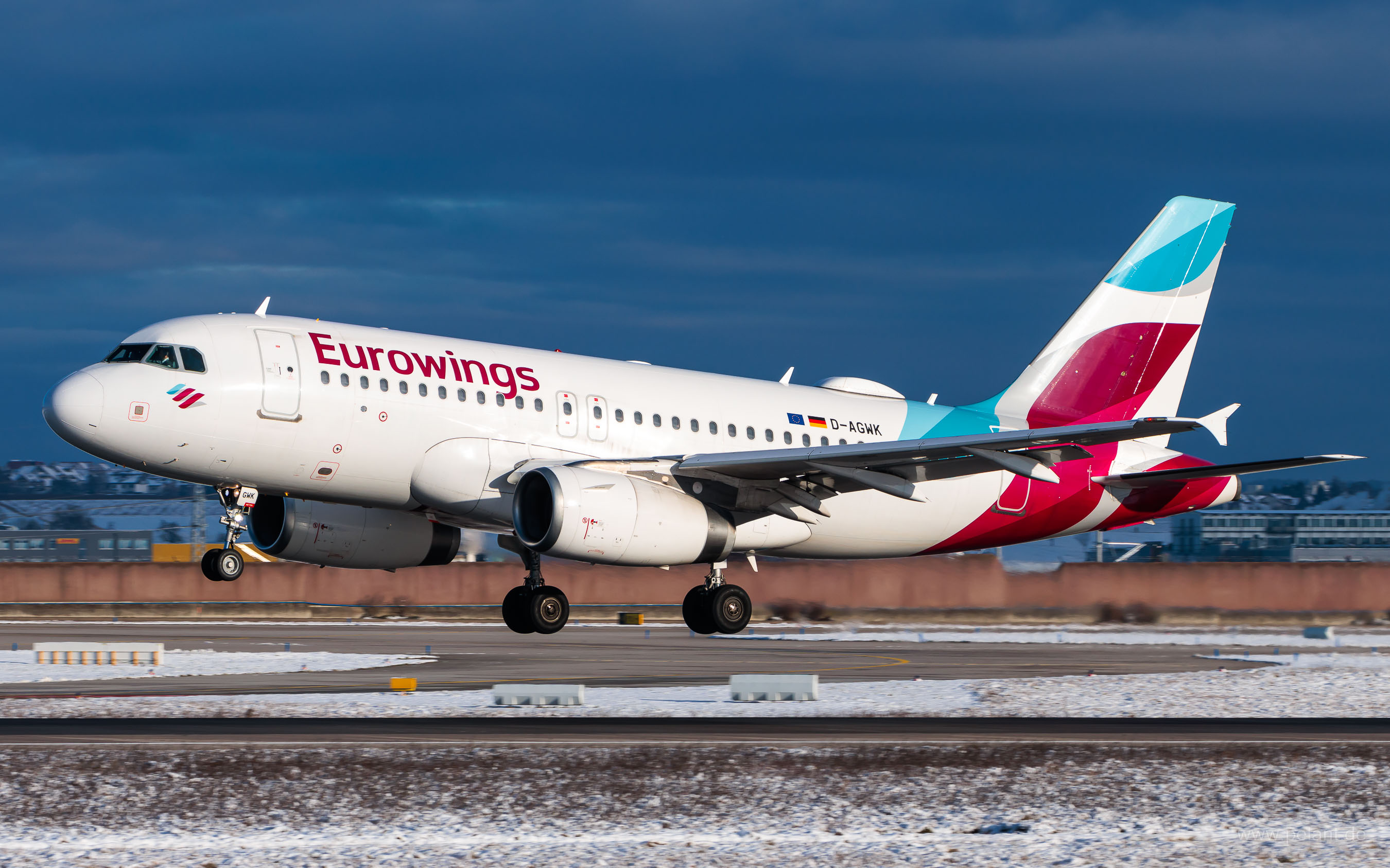 D-AGWK Eurowings Airbus A319-132 in Stuttgart / STR