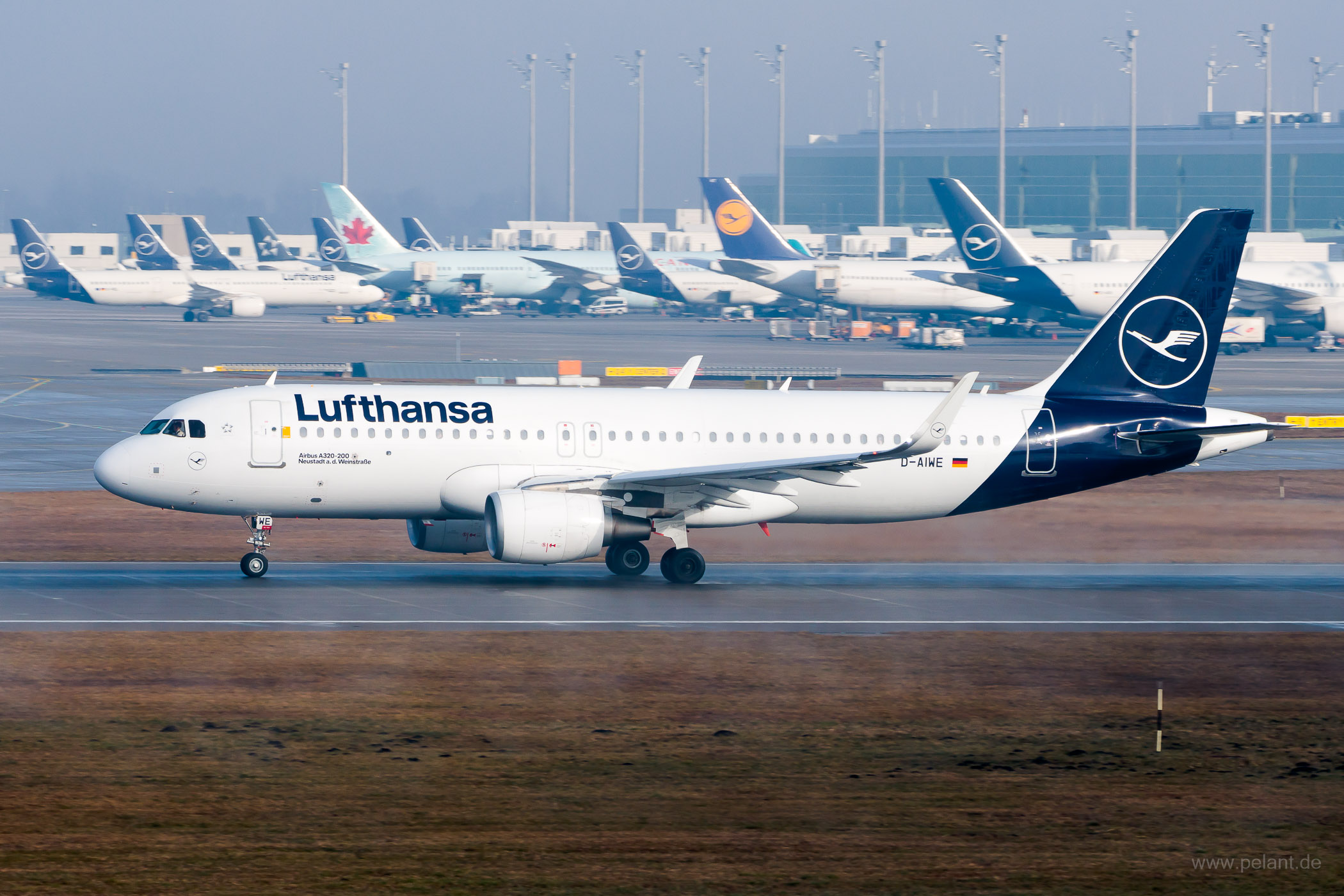 D-AIWE Lufthansa Airbus A320-214 in Mnchen / MUC