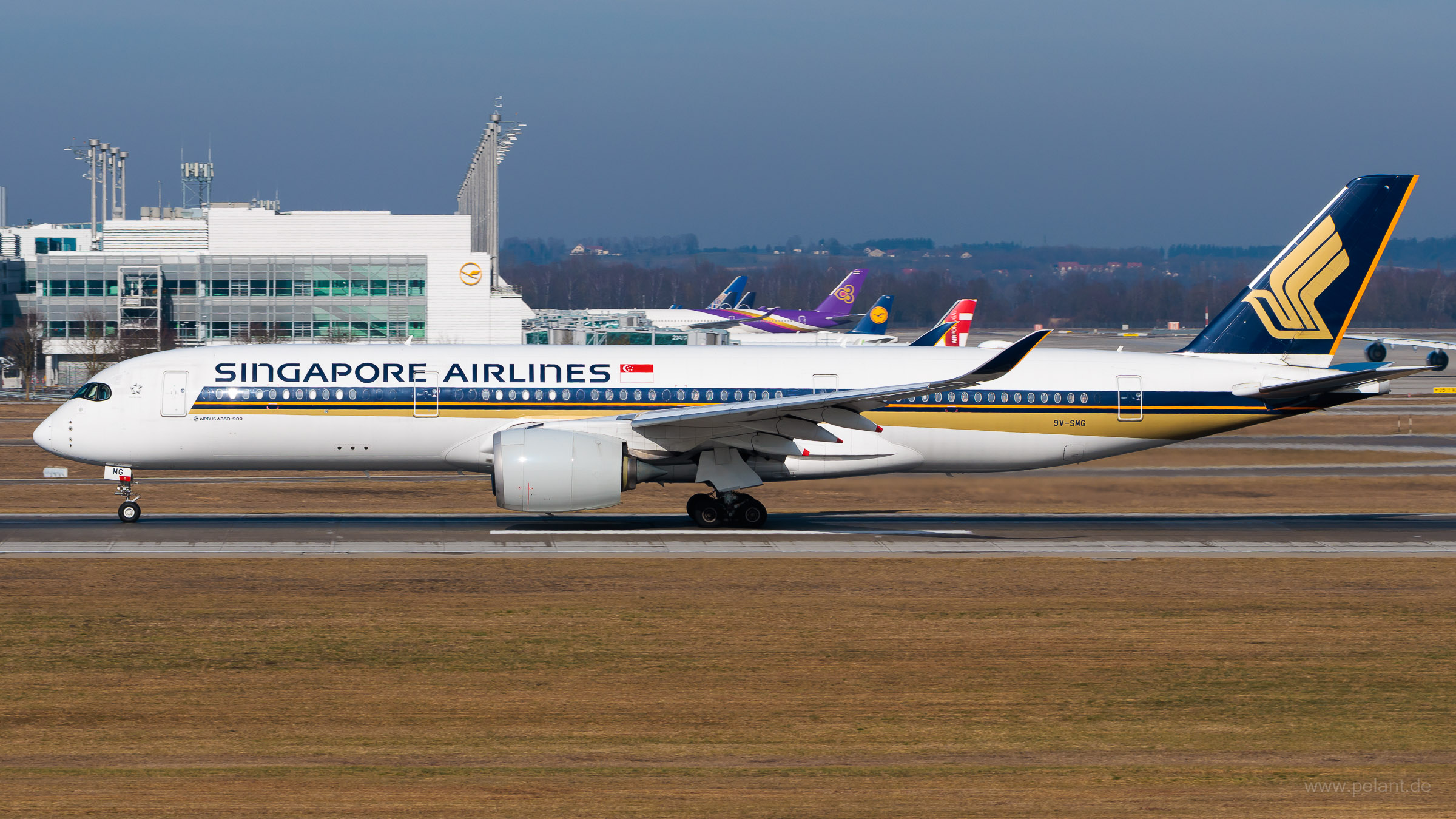 9V-SMG Singapore Airlines Airbus A350-941 in München / MUC