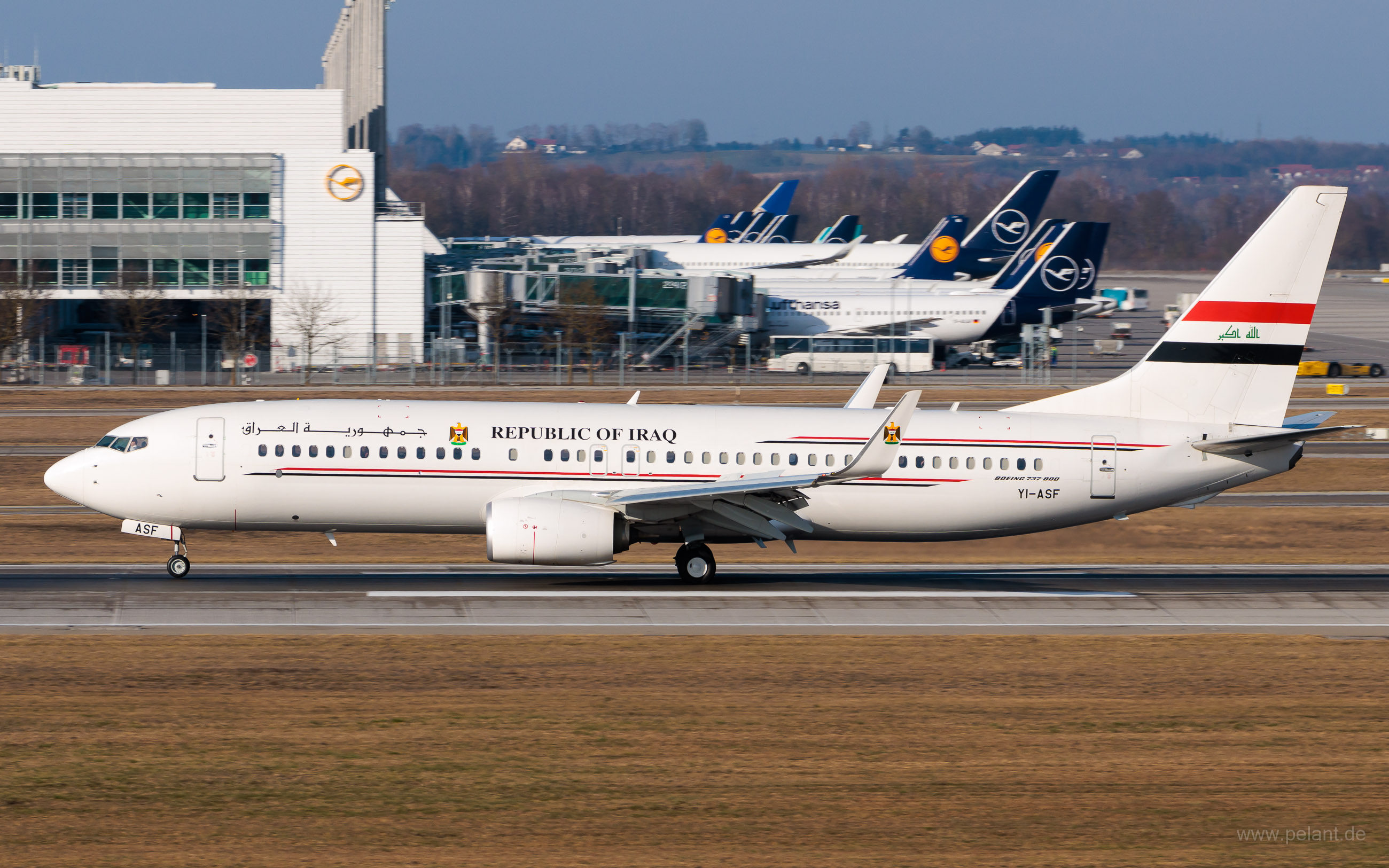 YI-ASF Iraqi Airways Boeing 737-81Z in München / MUC